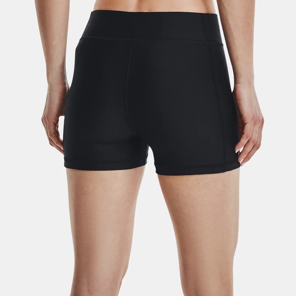 Under Armour - Women’s Shorty Shorts (Black) - Picture 2 of 8